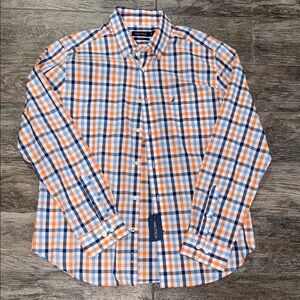 Nautica Men's Vibrant Plaid Button-Down Shirt